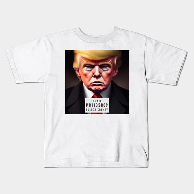 Inmate P01135809 Donald Trump Kids T-Shirt by 3 Guys and a Flick